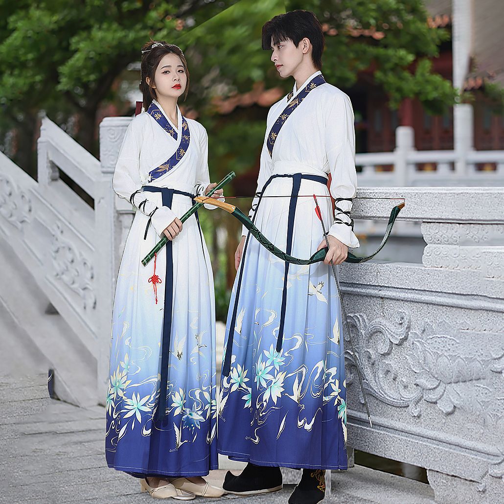 Authentic Chinese Hanfu Costumes | Original Wuxia Martial Arts Style Couple Set for Men &amp; Women