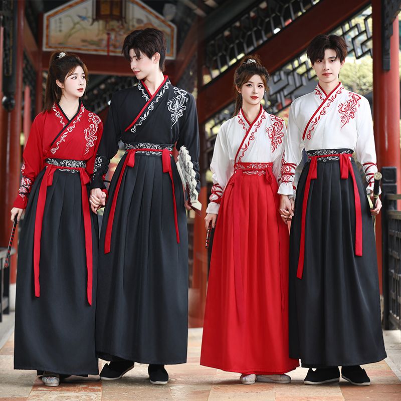 Authentic Wuxia Hanfu Costume | Jin-Style Cross-Collar Unisex Set | Best-Selling Traditional Chinese Cultural Attire (Complete Outfit)